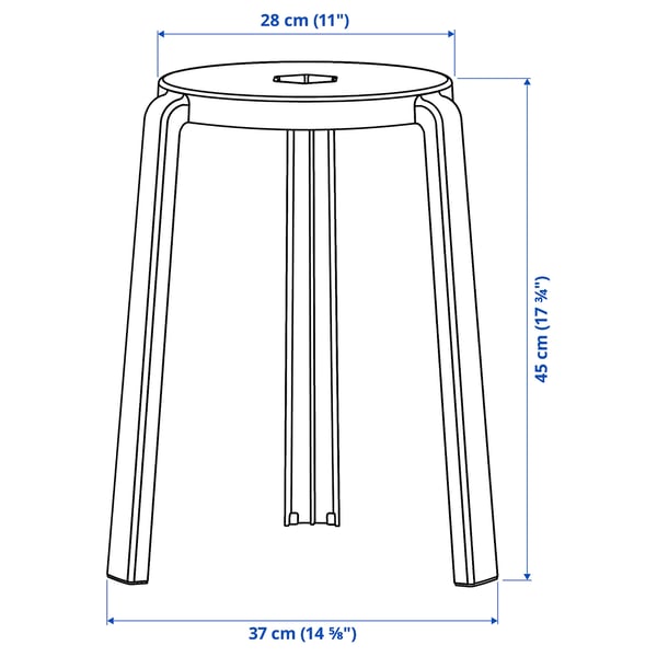 Illustration with measurements for the product: IBBARBO.