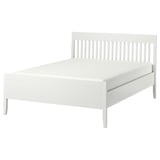 IDANÄS white bed, sleek & sturdy, classic design.
