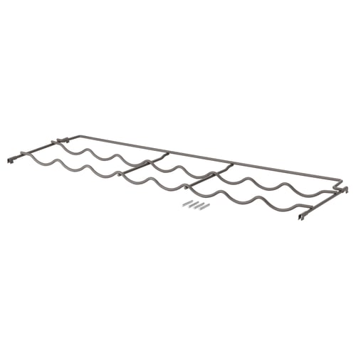 IVAR grey metallic wire storage rack.