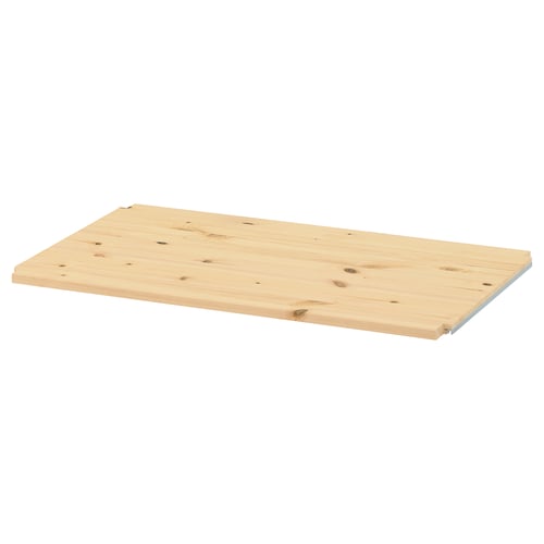 IVAR wooden shelf, light brown, rectangular, simple design.