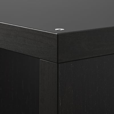 KALLAX Shelving unit, black-brown, 42x41 cm