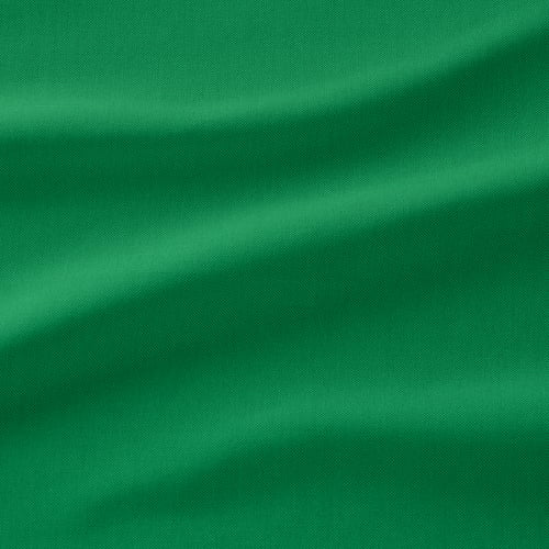 Green fabric close-up, smooth weave, subtle two-tone effect, high quality texture.