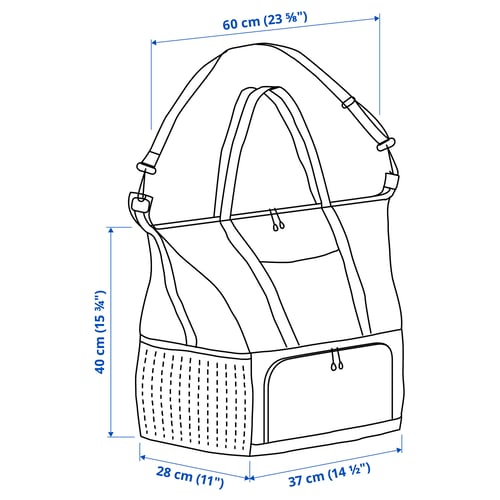 Illustration with measurements for the product: KLOTPIL.