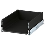 KNIVSHULT black drawer, sleek dark finish, durable steel with smooth foil, uniform kitchen match.