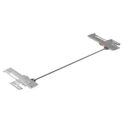 KNIVSHULT push-to-open kitchen hardware. Silver, metal, linear design.