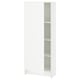 A KNOXHULT white high cabinet with adjustable shelves. Its sleek, rectangular, and perfect for kitchen storage.