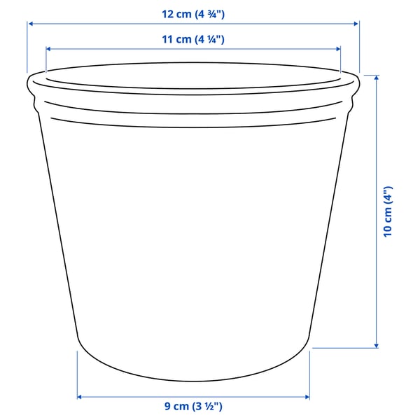 Illustration with measurements for the product: KÖRSBÄRSBJÖRK.