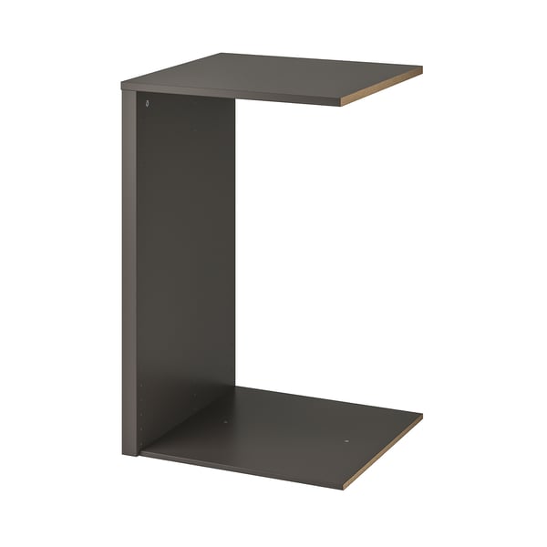 KOMPLEMENT black wardrobe partition, paper foil, rectangular.