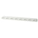 KOMPLEMENT white coat rack, 6 hooks, streamlined design.