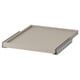 KOMPLEMENT pull-out tray, light grey, rectangular, smooth edge design.