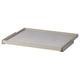 KOMPLEMENT pull-out tray in beige and gray, rectangular with felt lining.