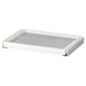 KOMPLEMENT white pull-out drawer tray with felt mat, for organizing items in wardrobe.