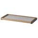 KOMPLEMENT pull-out tray, light brown, felt-lined, rectangular, minimalist design.