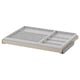 KOMPLEMENT pull-out tray, beige, felt-lined, compartments, soft-close, organiser.