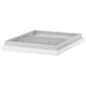 KOMPLEMENT white drawer organiser with soft felt compartments for accessories.
