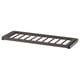 Grey trouser hanger with steel & fiberboard slats.