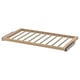 KOMPLEMENT trouser hanger, light wood, slatted design, wall-mounted for neat storage.