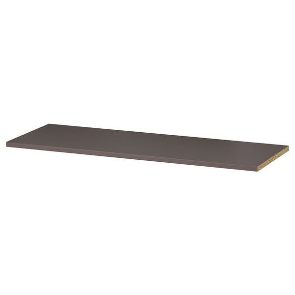 KOMPLEMENT dark shelf, rectangular shape, flat surface.