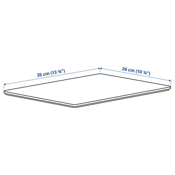 Illustration with measurements for the product: KUGGIS.