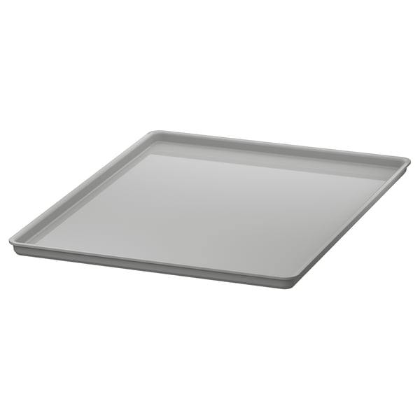 Square, grey KUGGIS plastic lid, part of stackable series.