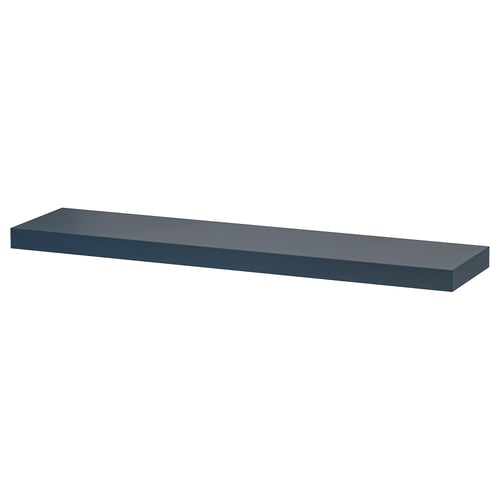 Ikea LACK wall shelf, bLACK, rectangular shape, minimalist design.