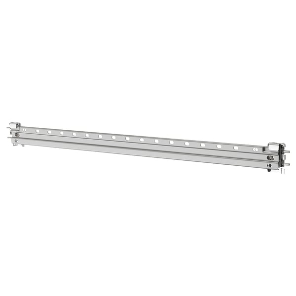 A LÄTTHET metal rail, silver, made of galvanised steel, for exterior storage.