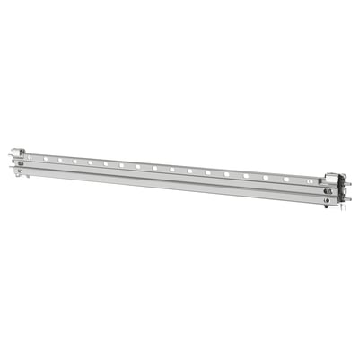 A LÄTTHET metal rail, silver, made of galvanised steel, for exterior storage.
