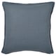 LAGERPOPPEL: blue-grey cushion, textured, zippered, square.