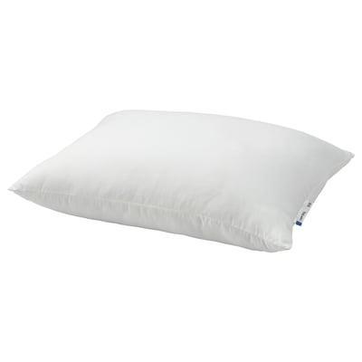 LAPPTÅTEL pillow - white, rectangular, washable microfibre.