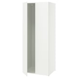 LASTARE Frame with doors, white, 80x62x200 cm