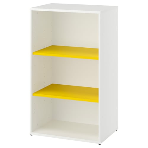 LASTARE Storage combination, white/yellow, 60x42x101 cm