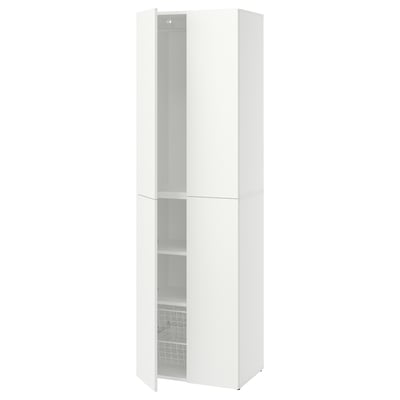 LASTARE Storage combination, white, 60x42x200 cm