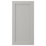 LERHYTTAN light grey kitchen cabinet door, solid wood frame with bevelled edges and inset panel.