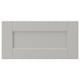 LERHYTTAN light grey drawer front, solid wood frame with bevelled edges and inset veneer panel, classic traditional design.