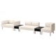 Three-piece LILLEHEM beige modular sofa, modern minimalist design, easy-care fabric, durable and eco-friendly materials.