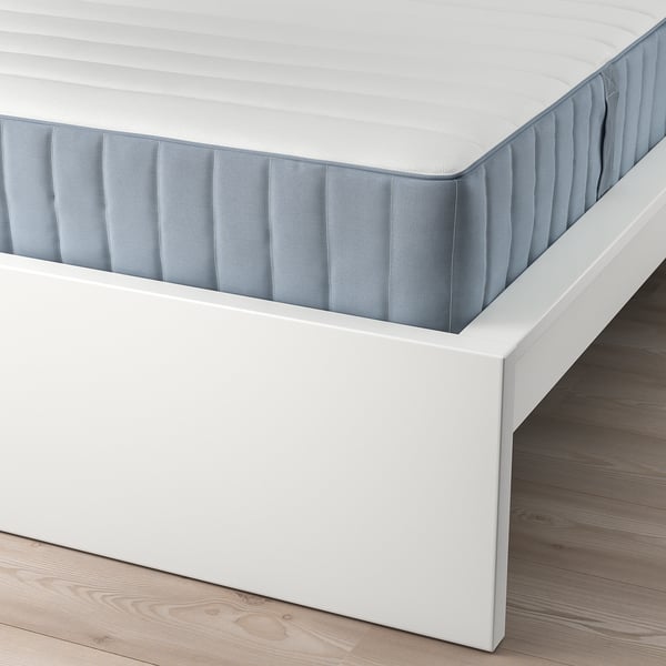Modern adjustable bed frame, MALM, with back support & clean design.