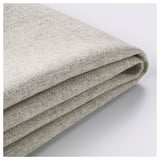 A folded beige chair cover, smooth and neatly stacked, showcasing its texture and quality.