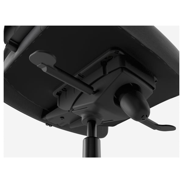 Close-up of chairs sturdy base: precision engineering for stability and support.