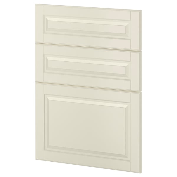 METOD kitchen cabinet in off-white with bevelled edges.