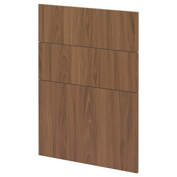 METOD kitchen panel, walnut brown, rectangular, smooth.