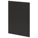 Modern black kitchen cabinet door, rectangular with matt finish.