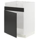Black and white kitchen cabinet, modern and stylish, with snap hinges, 18mm thick.