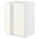 A white METOD cabinet, rectangular with clean lines, designed for kitchen storage. It has a smooth, modern look.