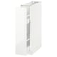 White wall cabinet from METOD kitchen system. Glossy finish, rectangular shape, with storage compartments inside.