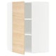 METOD kitchen unit in light wood, minimalist design, three shelves, adjustable.