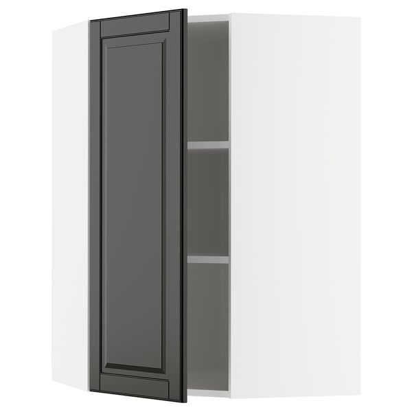 METOD black kitchen cabinet with adjustable shelf.