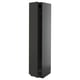 METOD black kitchen cabinet, tall, modern, durable particleboard, sleek design.