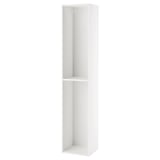 METOD white kitchen cabinet, tall, rectangular with adjustable shelf, modern design.