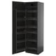 METOD black kitchen cabinet with pull-out shelves.