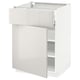 METOD kitchen unit, white, high gloss, modern design, 3 compartments.